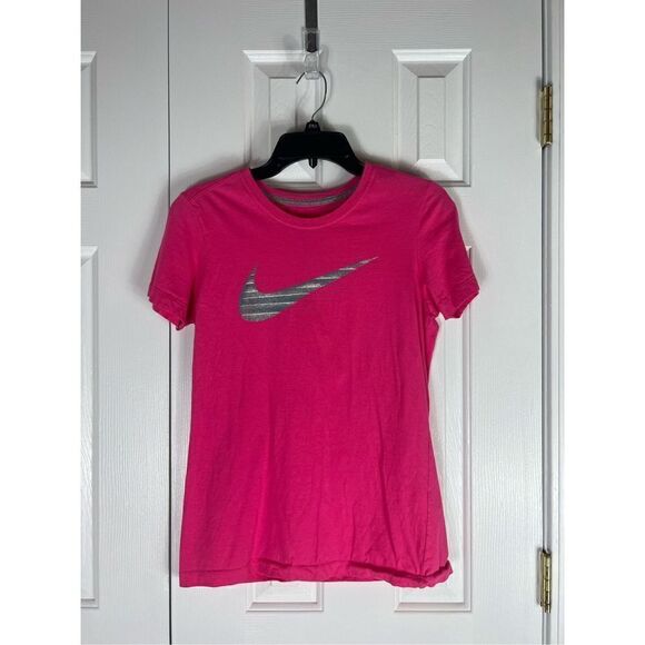 Nike Pink Slim Fit Womens Blouse Size L - Picture 1 of 3